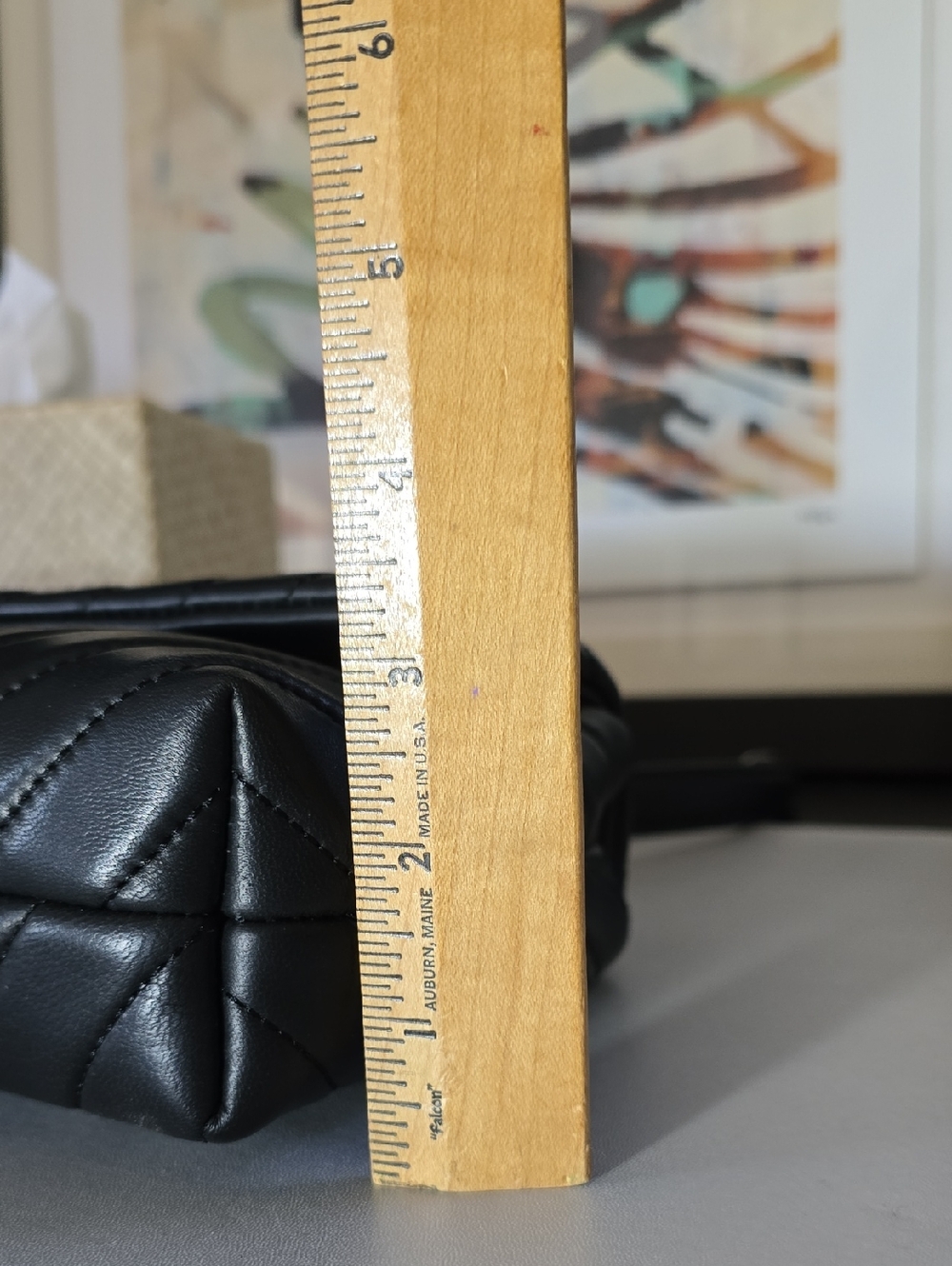 Quince Quilted Chevron Leather Convertable Bag - Picture 8 of 12